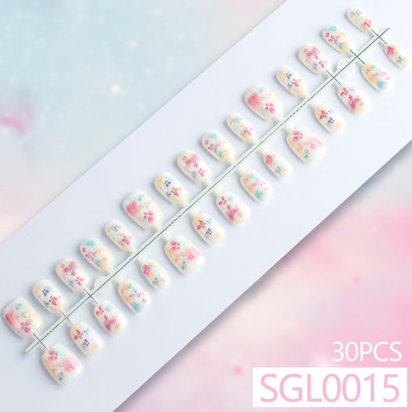 30 pieces of colorful flowers