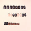 Simple and fresh French leopard print manicure