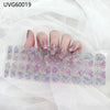 UV gel nail sticker semi-cured