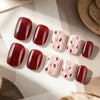 Burgundy polka dot