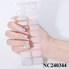 Semicured UV gel nail sticker