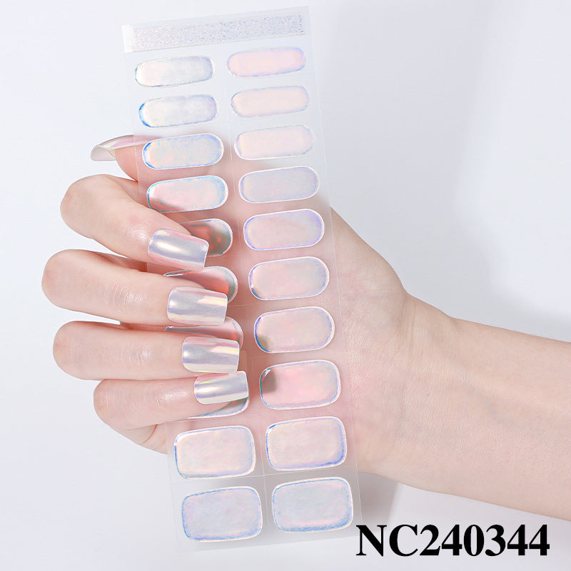 Semicured UV gel nail sticker NC240344
