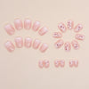 24pcs/Set Press On Nails Pink