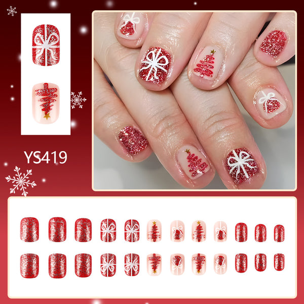 Snowflake Christmas Nail Art