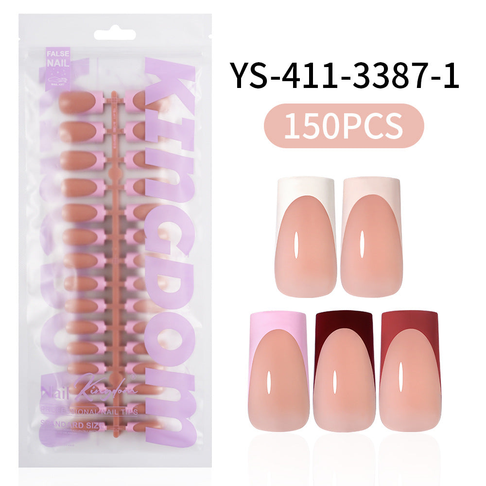 Five-color square patch manicure 150 pieces