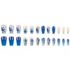 Blue gradual change ballet manicure