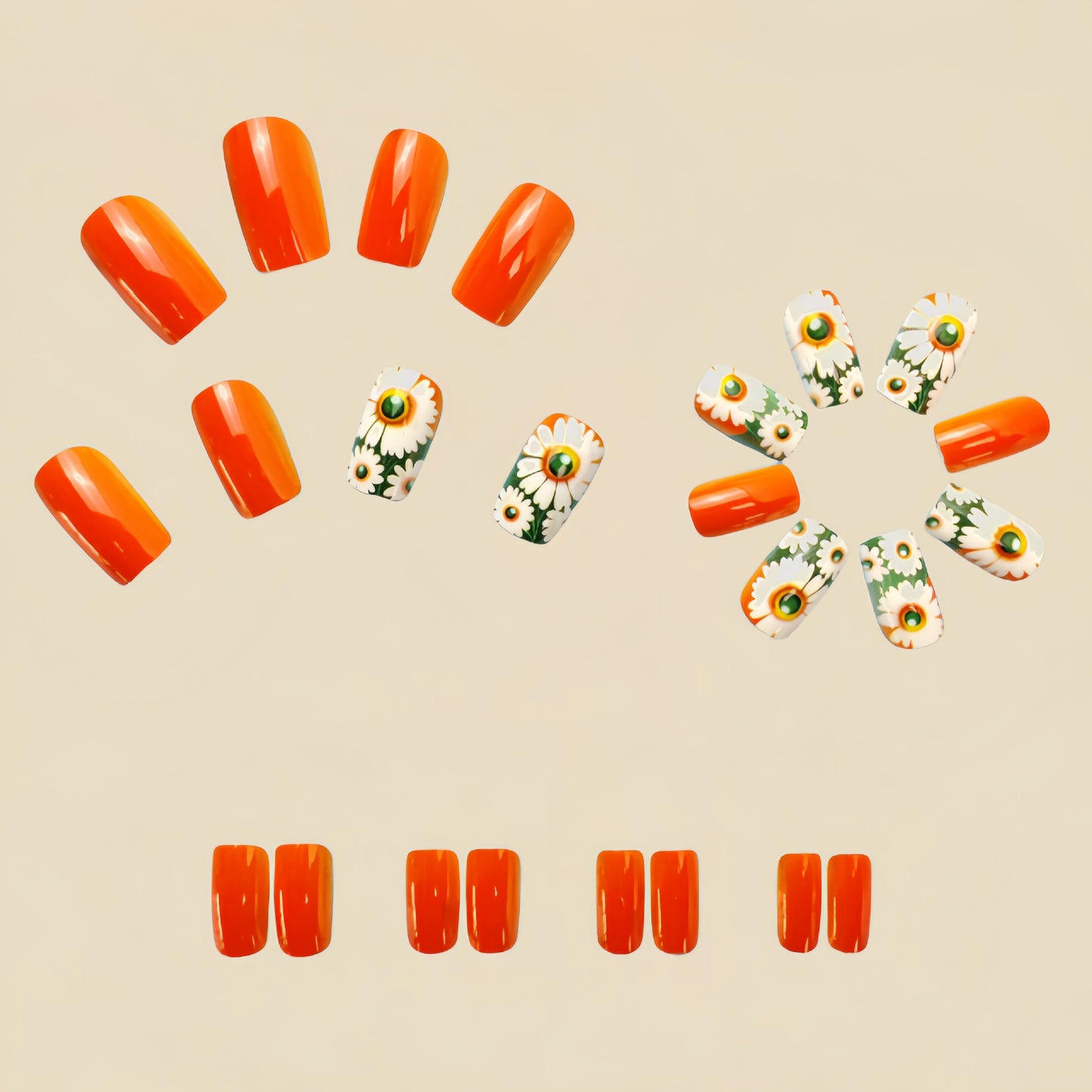 24pcs/Set Press On Nails