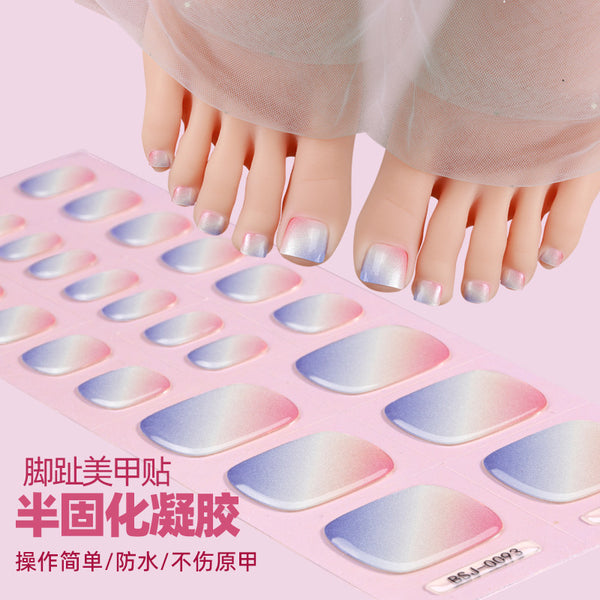 Bandoulières de gel à pédicure