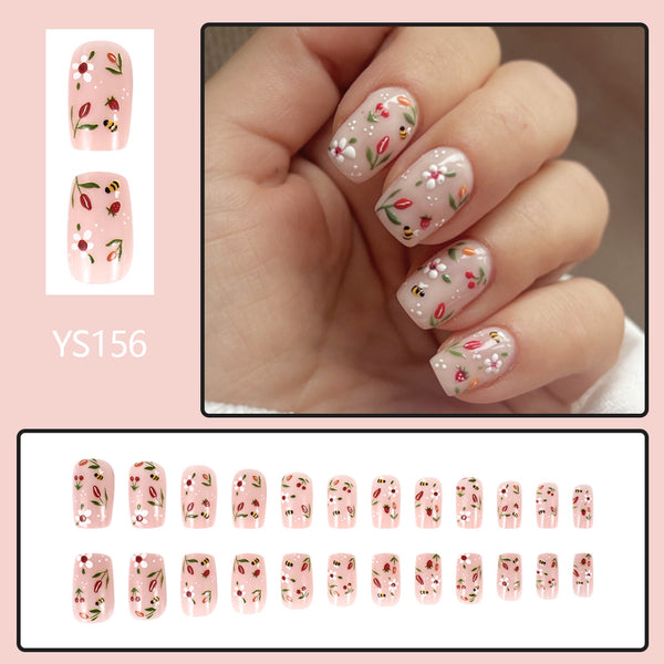24pcs/Set Press On Nails YS156