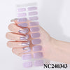 Semicured UV gel nail sticker