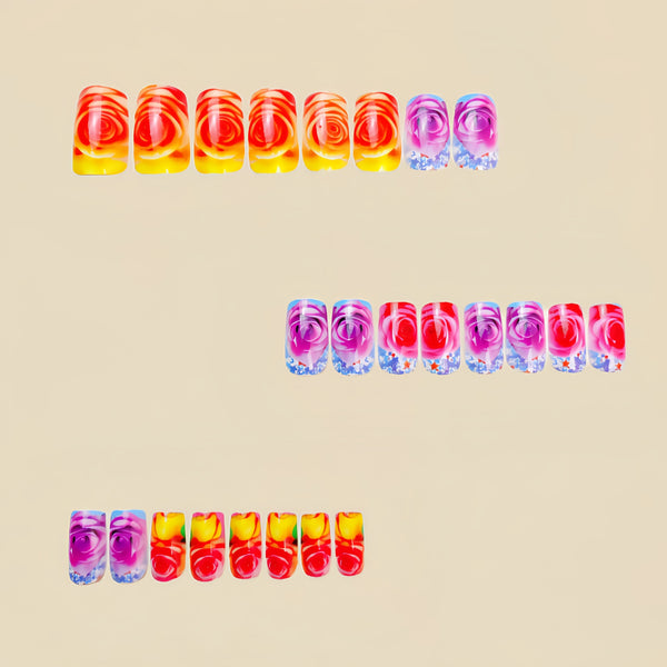 24pcs/Set Press On Nails