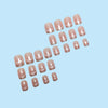 Bare powder silver foil crushed diamond French