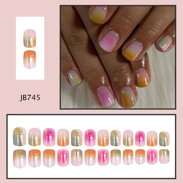 24pcs/Set Press On Nails JB745