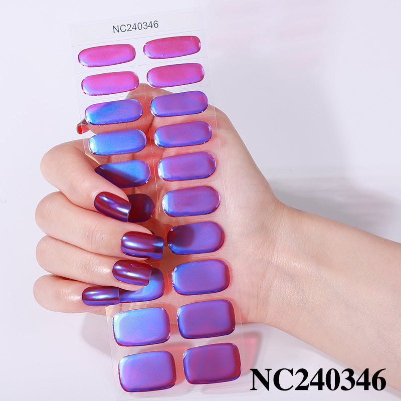 Semicured UV gel nail sticker NC240346