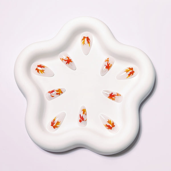 12 Sizes-24 Pcs Press On Nails Brown