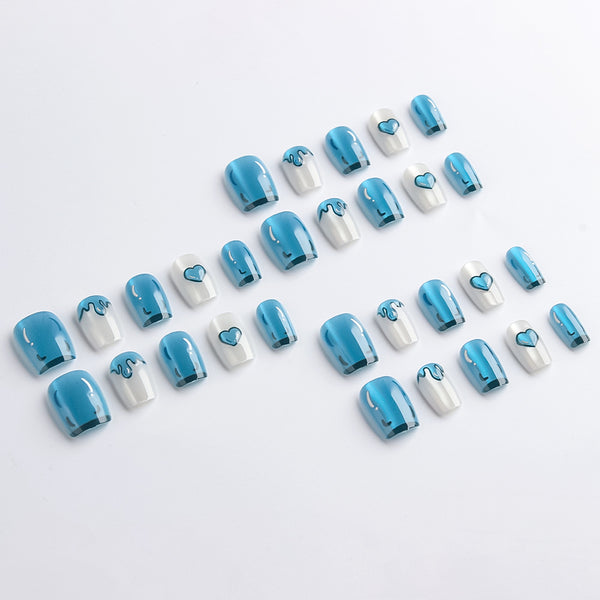 Cat's eye blue 30pcs