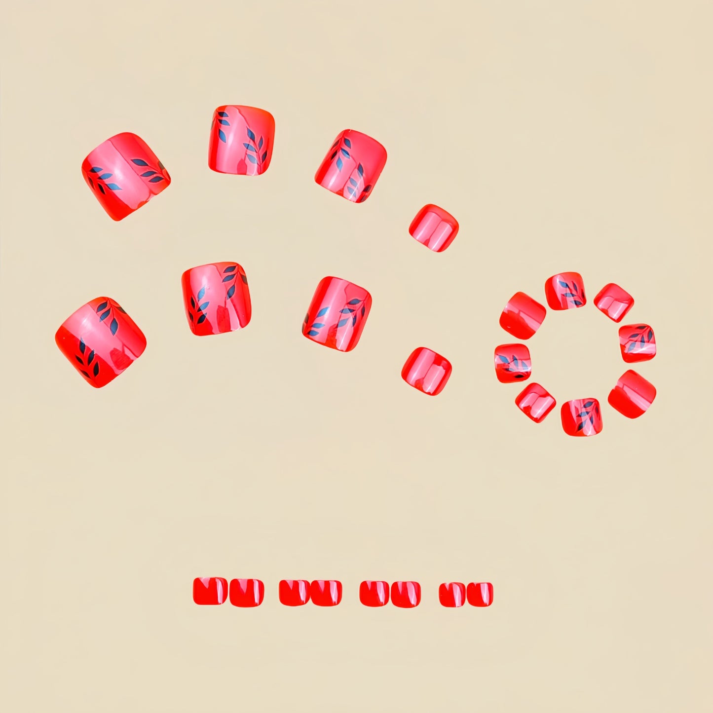 Pedicure fake nail Y879