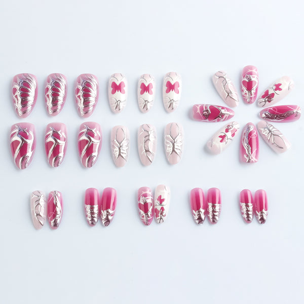 Embossed Butterfly Flowers 30 Pieces