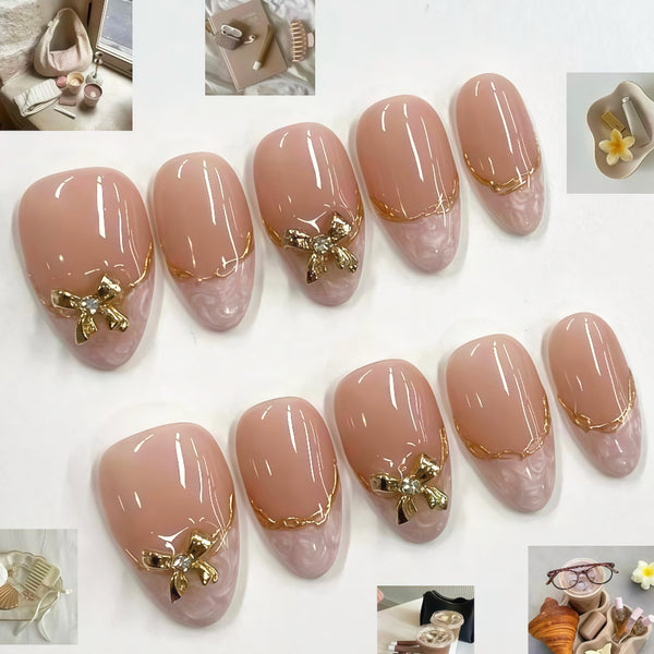 30 pieces gold bow gilt French style