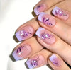 Plaid floral violet frais