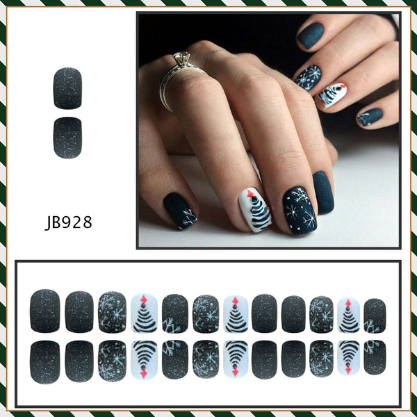 24pcs/Set Press On Nails JB928