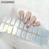 UV gel nail sticker semi-cured