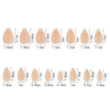 150 pieces seamless matte French fake nail