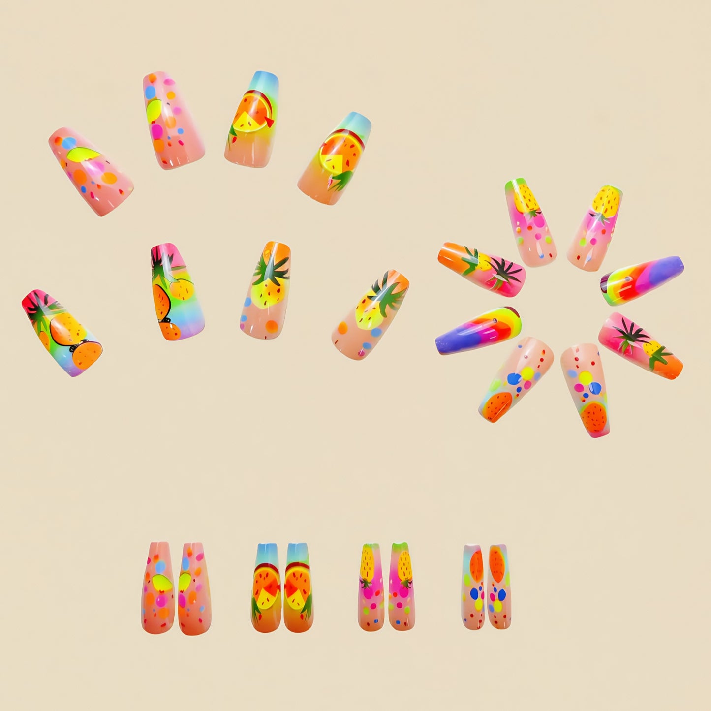 24pcs/Set Press On Nails