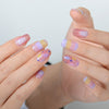 Semicured UV gel nail sticker kit