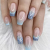 Glitter ombre method edge