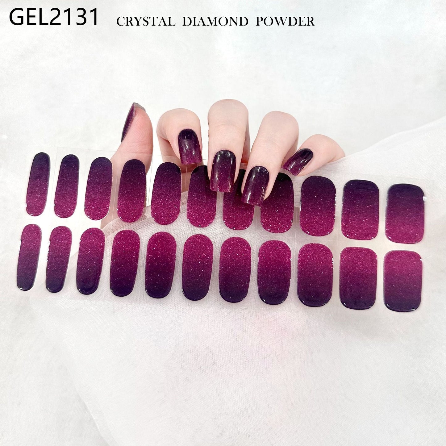 Gel nail sticker kit GEL2131 (NO UV light needed)