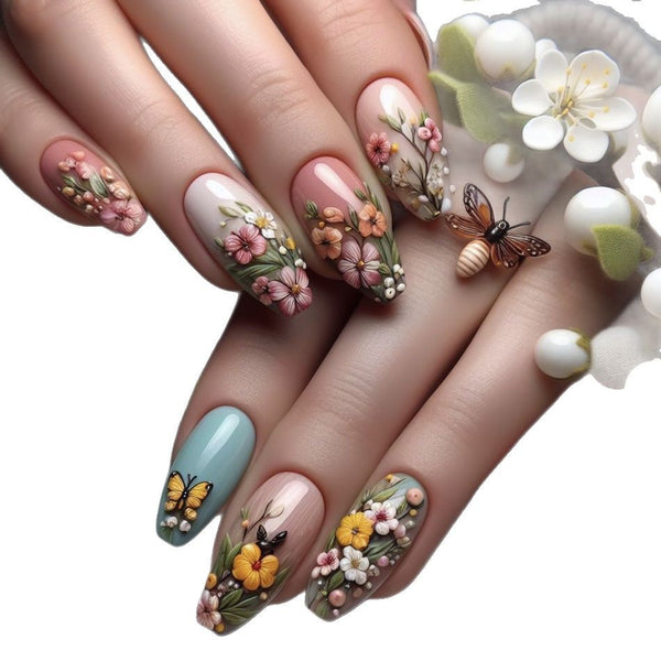 24pcs/Set Press On Nails