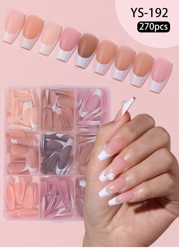 270 pcs French wearing nail pads