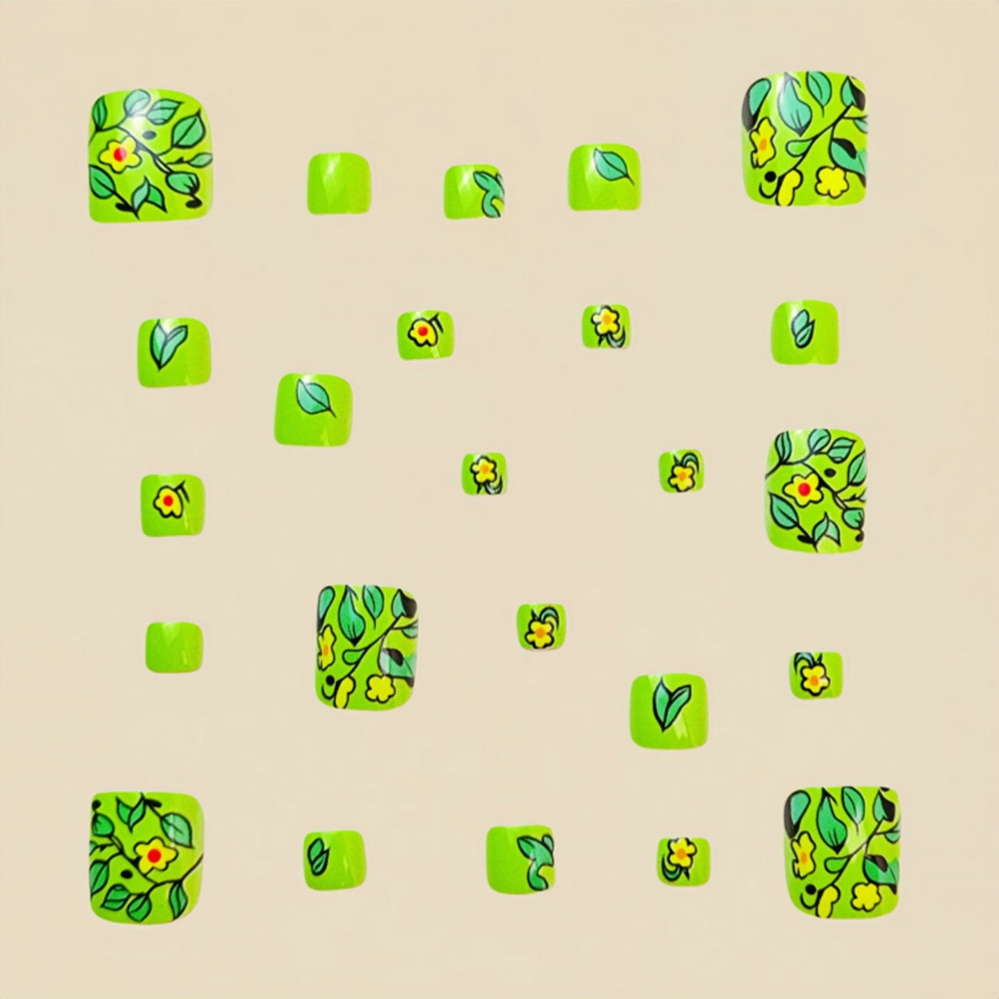 Pedicure fake nail Y593