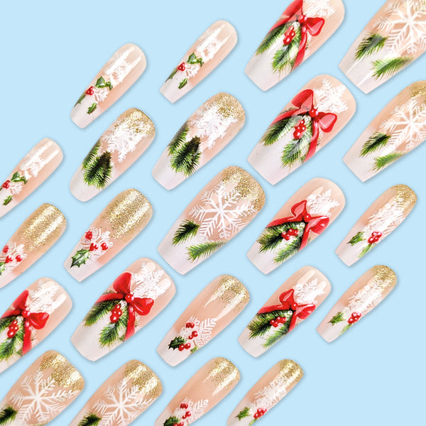 12 Sizes-24 Pcs Press On Nails FY163-B7