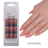 32 Pcs Aurora fine flash short almond manicure
