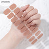 UV gel nail sticker semi-cured