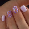 Plaid floral violet frais