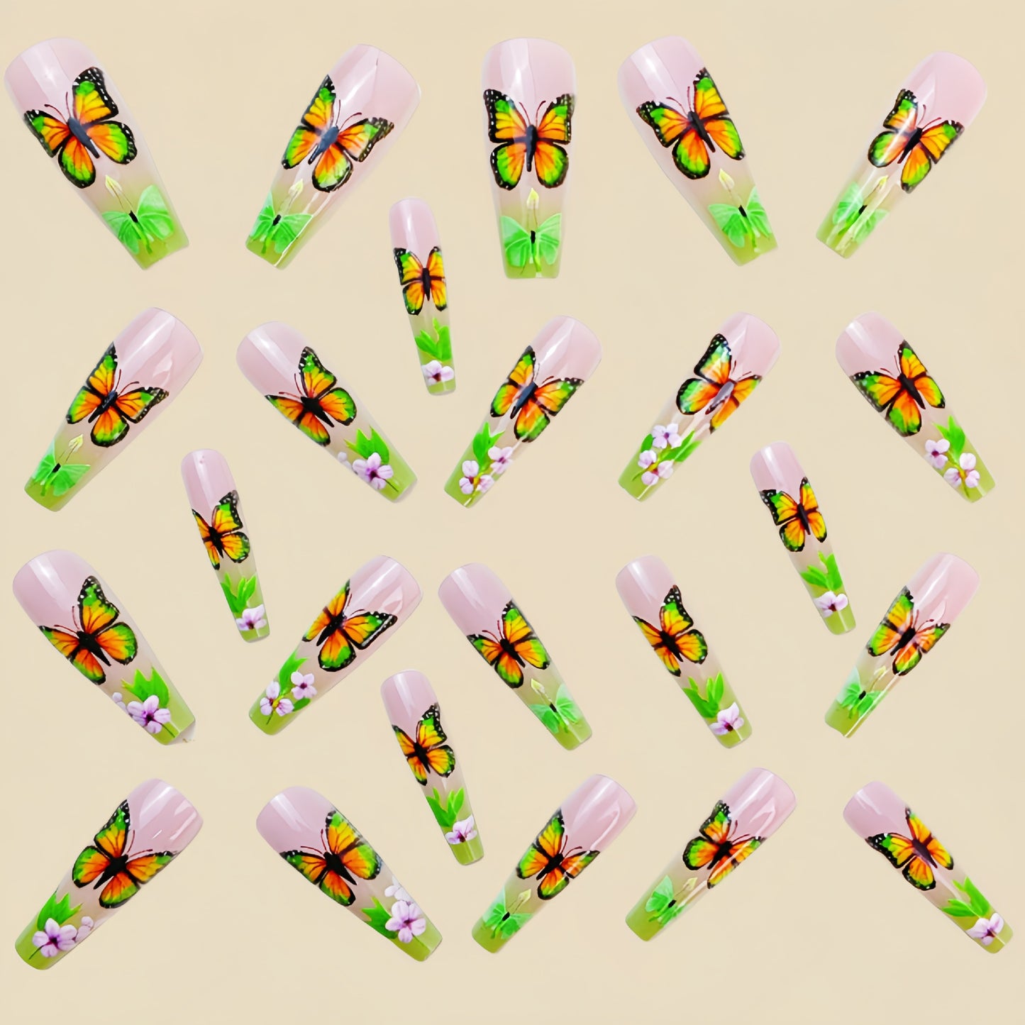 24pcs/Set Press On Nails