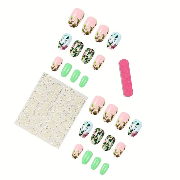 Oil painting spring nail