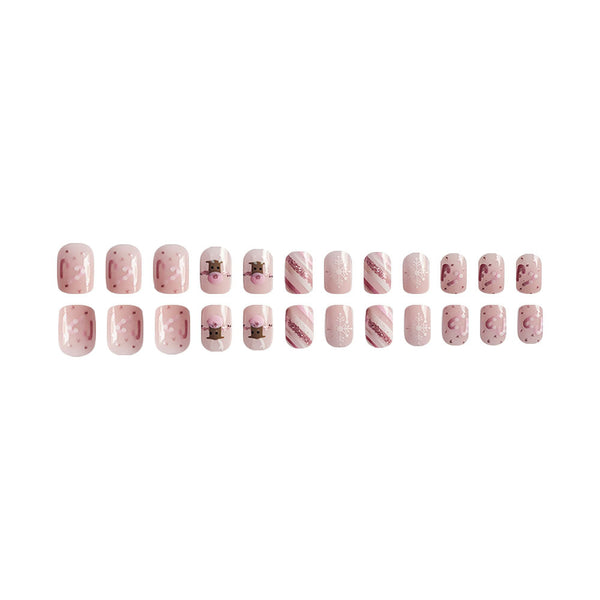 24pcs/Set Press On Nails JB382