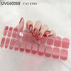 UV gel nail sticker semi-cured