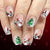 Nail art rattan lights Christmas tree