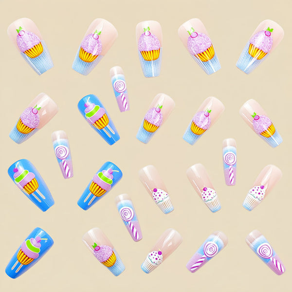 24pcs/Set Press On Nails