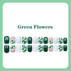 Dark green flowers