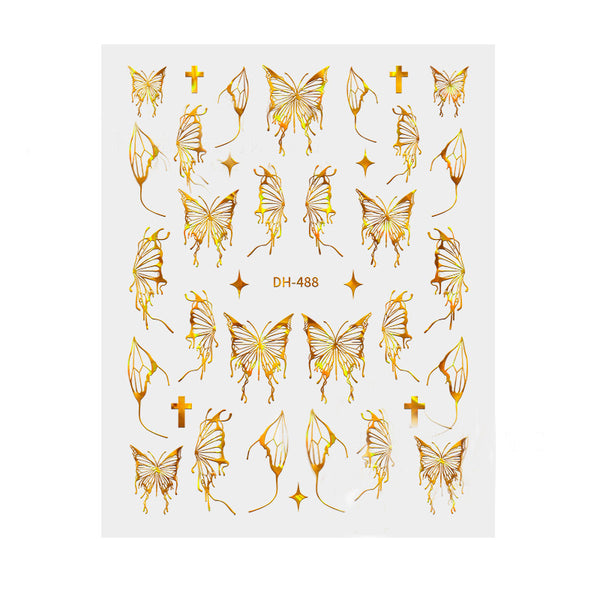 Liquid Butterfly Nail Sticker