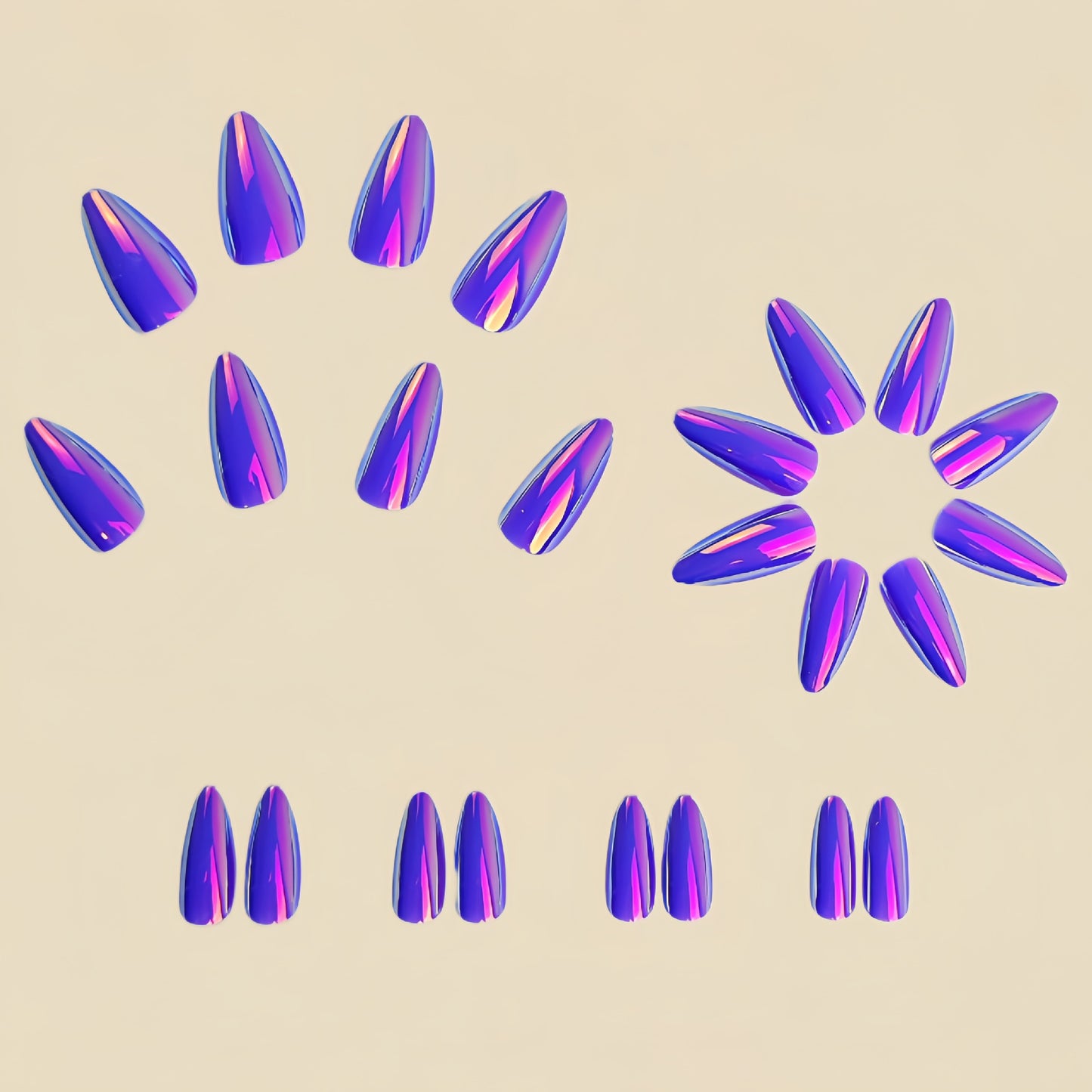 24pcs/Set Press On Nails