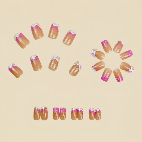 24pcs/Set Press On Nails Y770
