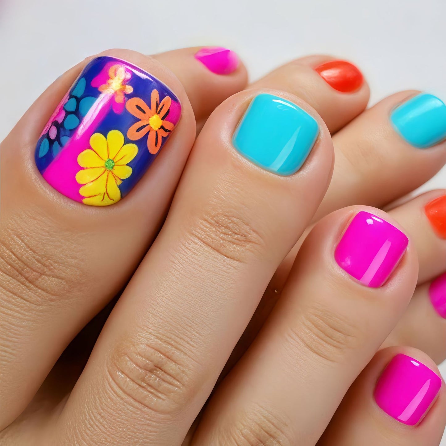 Pedicure fake nail Y824