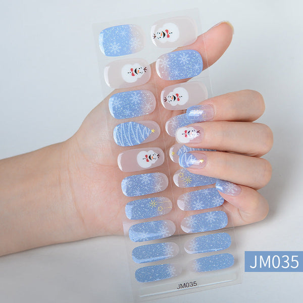 Semi-Cured Gel Nail sticker JM035(20PCS)